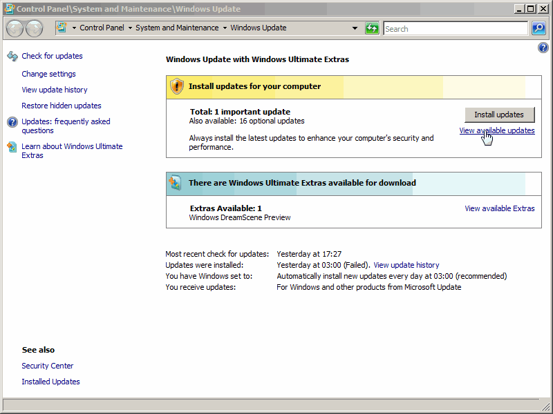 Windows Vista Upgrade Install