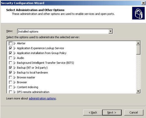 Security Configuration Wizard for Exchange Server 2007 Part II 5 small