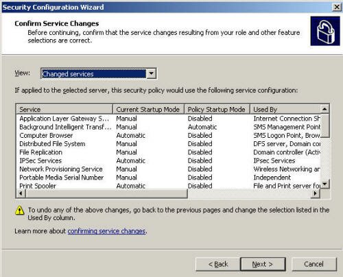 Security Configuration Wizard for Exchange Server 2007 Part II 8 small