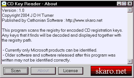 cdkey reader