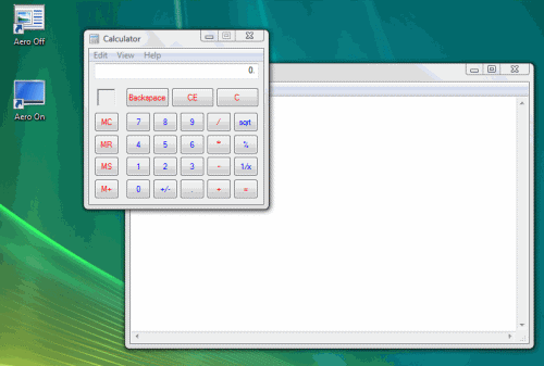 quickly turn on off the aero theme in vista 1 small