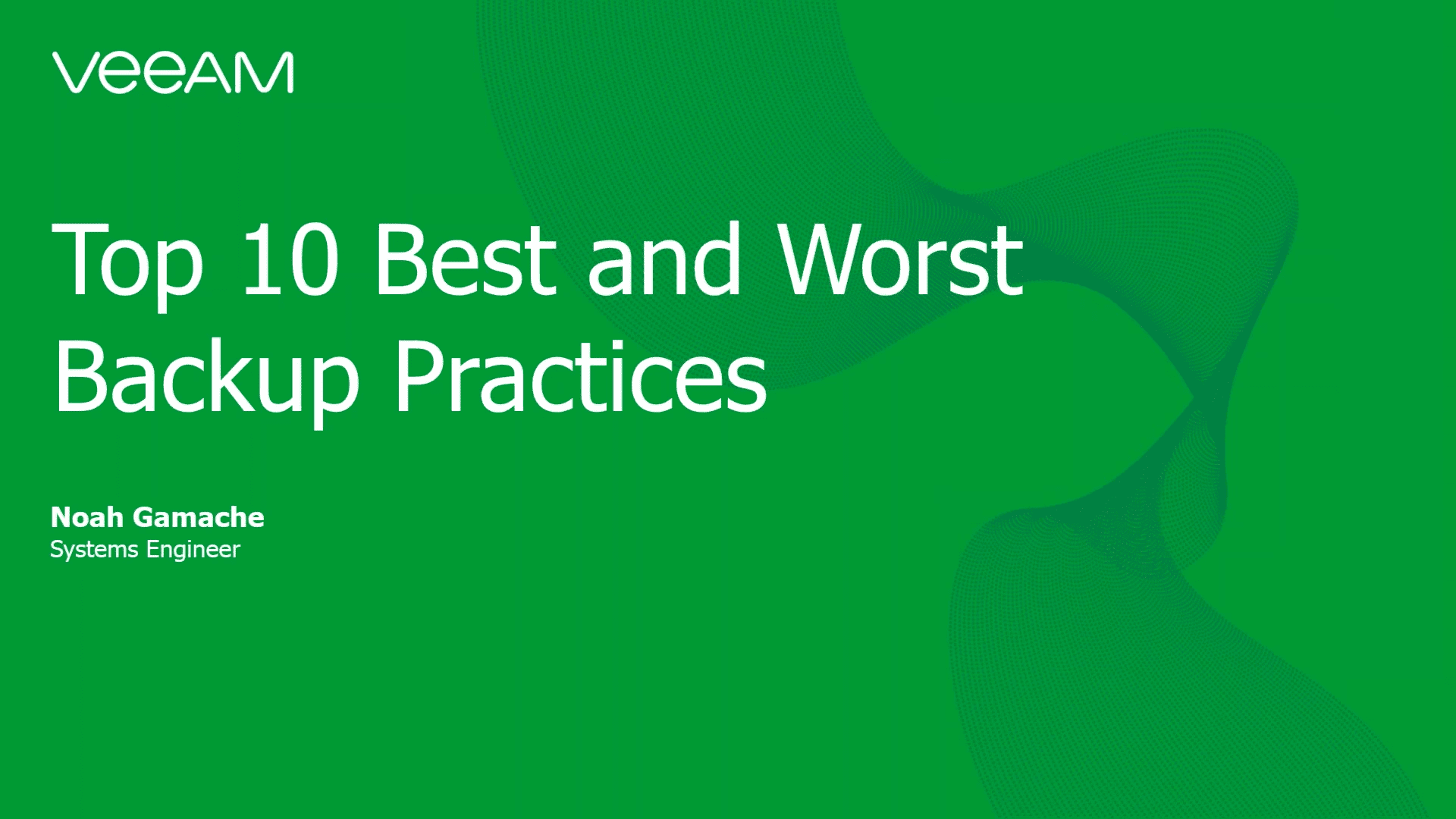 Best and worst backup practices