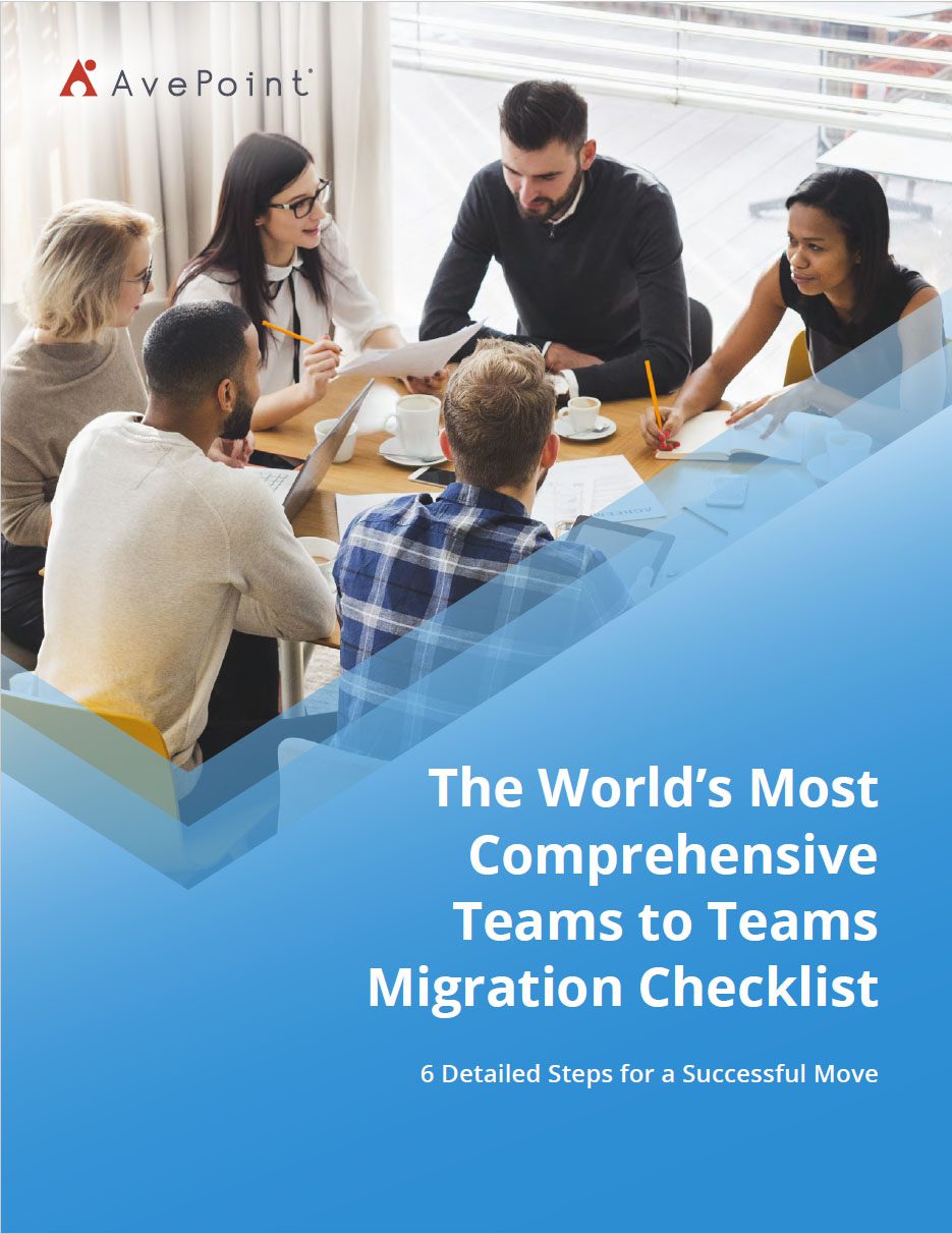 Ebook AvePoint Teams to Teams Migration Checklist