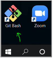 Git Bash app shortcut