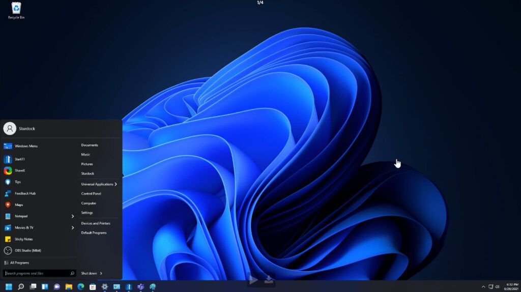 Stardock offers a classic and customizable experience