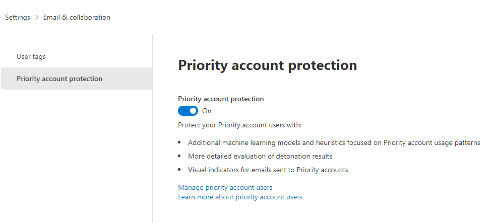priority account protection