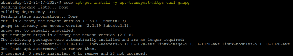 run the apt-get command to download the apt transport package