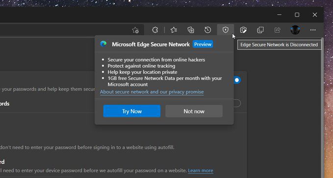Microsoft Edge Canary Adds Free Built-In VPN for Select Insiders