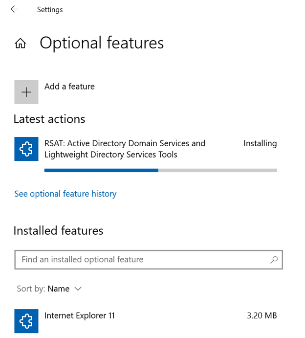 Installing Active Directory Users and Computers…almost there