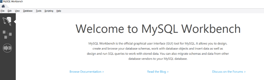 You’re now ready to use MySQL Workbench and work with your database