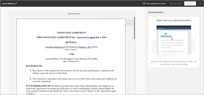 SharePoint Syntex Content Assembly Model