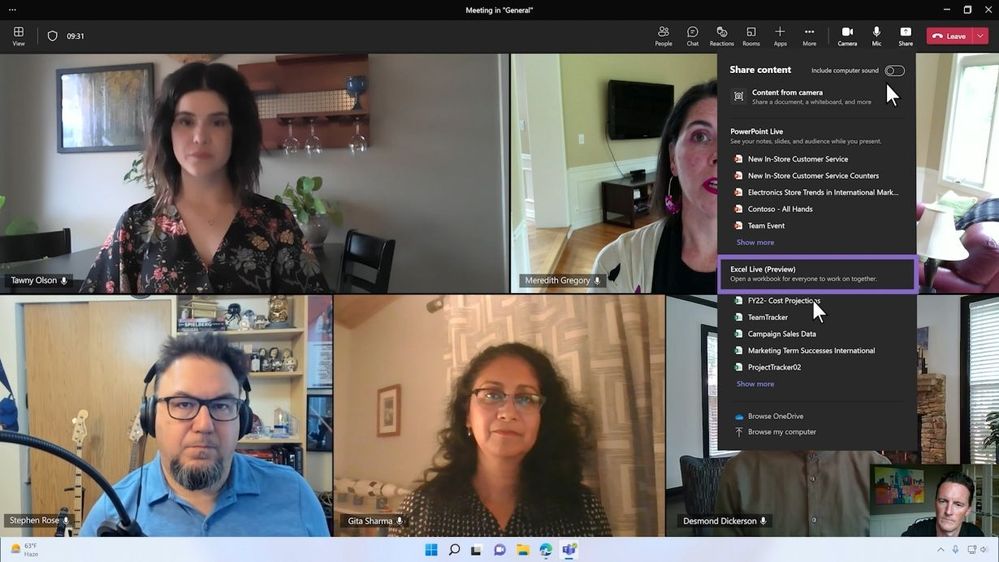 Microsoft Teams Adds New Excel Live Collaboration feature