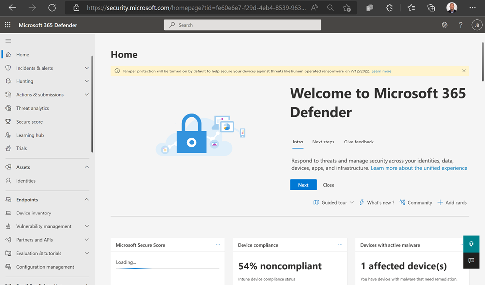 Microsoft Defender for Endpoint to Enable Tamper Protection By Default