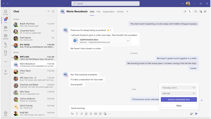 how to add a picture to microsoft teams chat