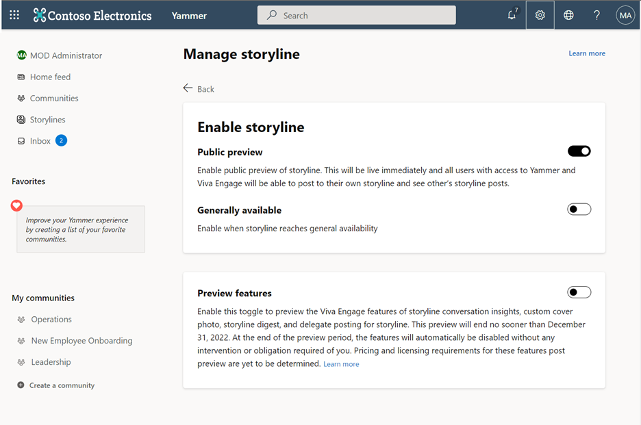Microsoft Adds Facebook-Like Storyline Feature to Viva Engage and Yammer