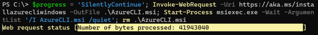 You can install the Azure CLI with a couple of PowerShell commands