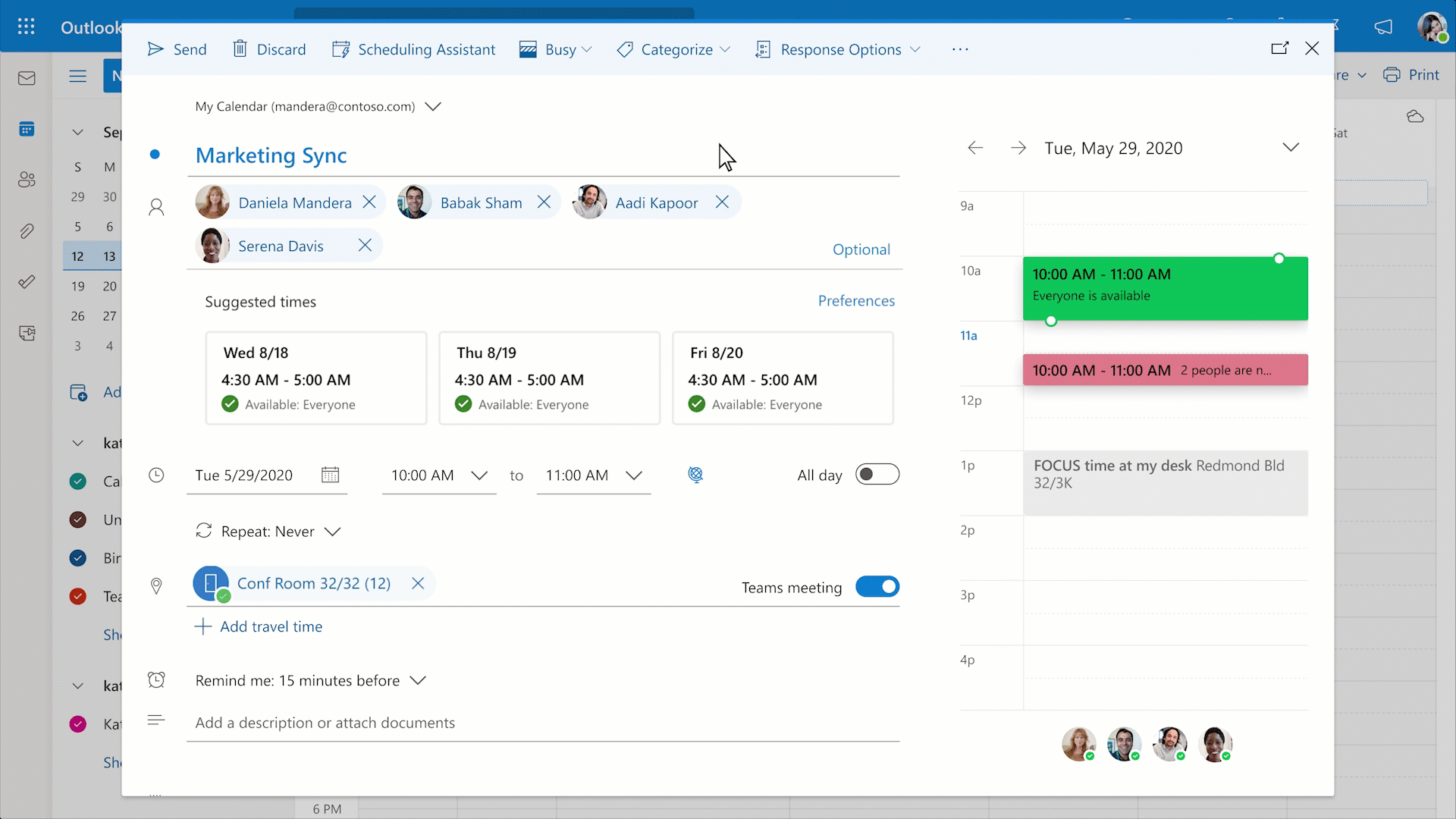 Microsoft Announces New Hybrid Work Features for Outlook