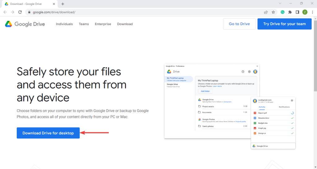 AnyDrive Online Guide – Add Google Drive