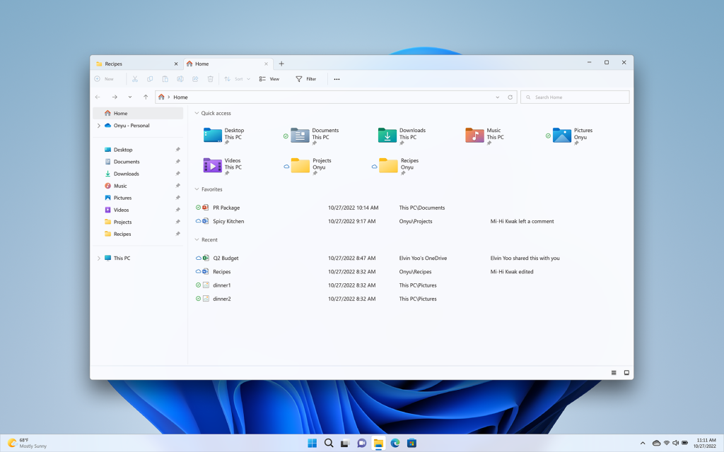 Windows 11 version 22H2 Gets File Explorer Tabs and Taskbar Improvements