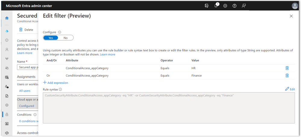 Azure AD Conditional Access Policies Get Support for App Filters