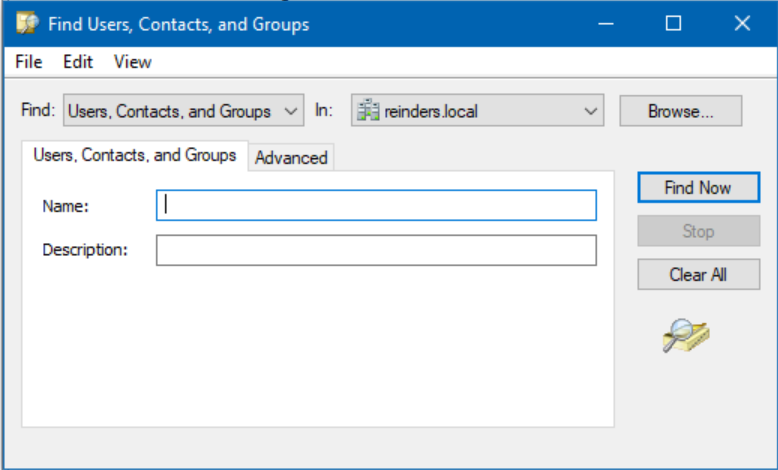 Searching for new Active Directory user accounts