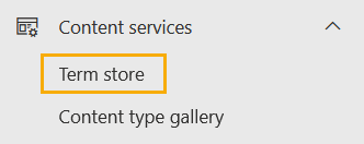 Accessing the Term store in SharePoint