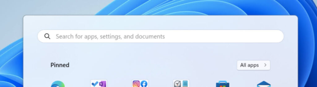 Rounded corners Windows 11 Search box start menu
