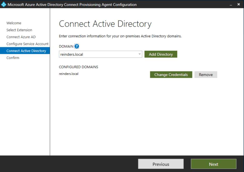 Connecting to Active Directory