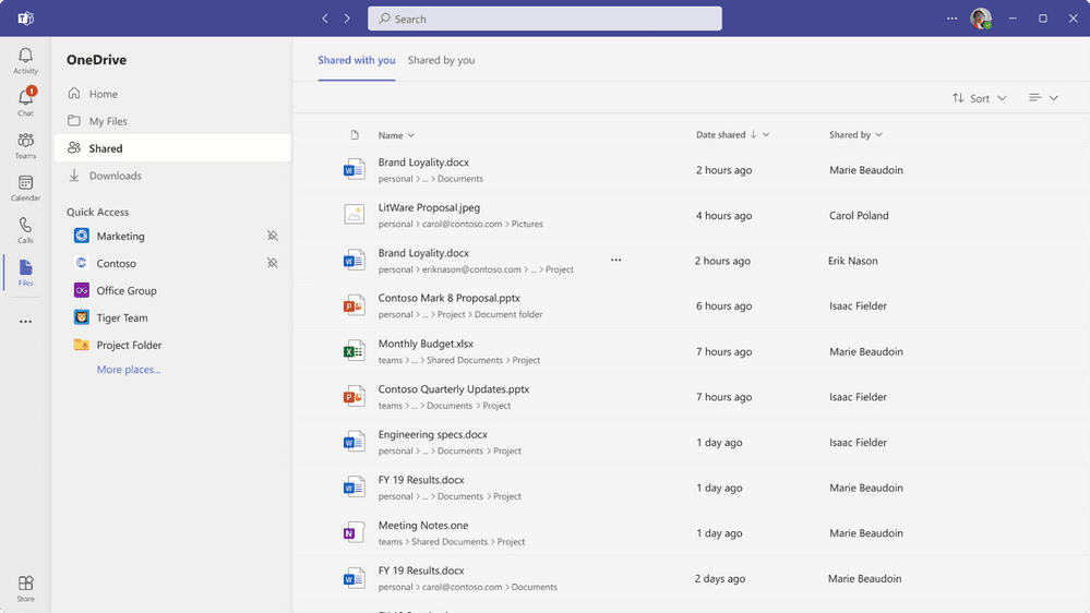 New Files App coming to Microsoft Teams
