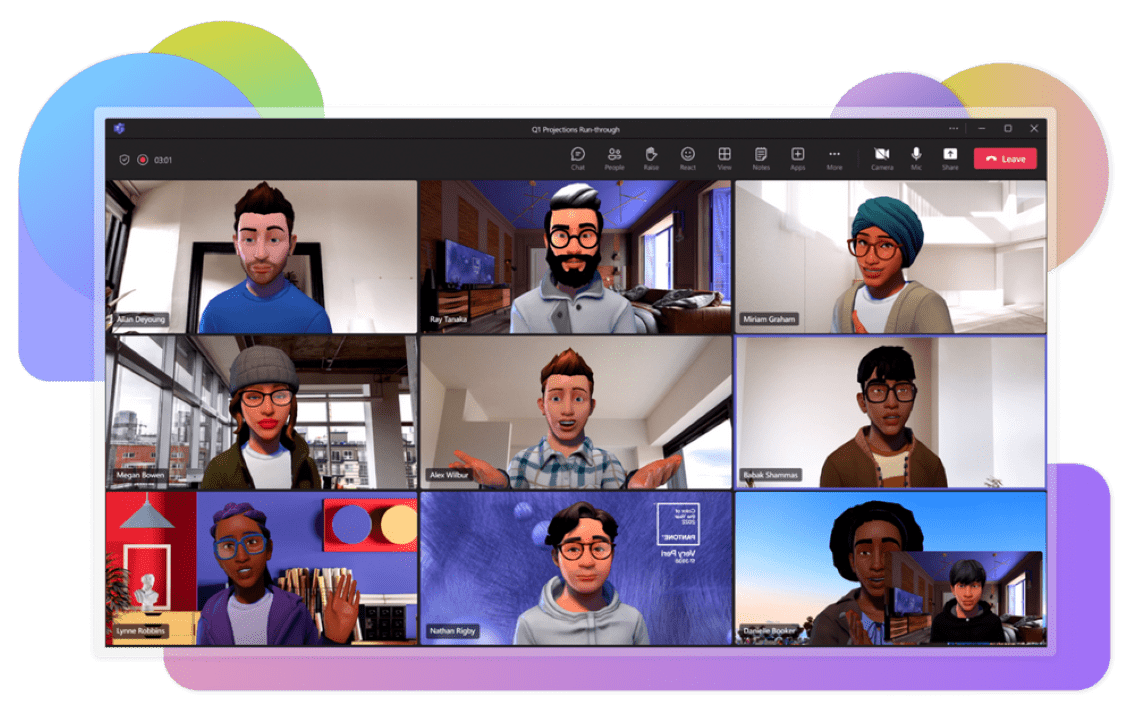mesh avatars microsoft teams hero