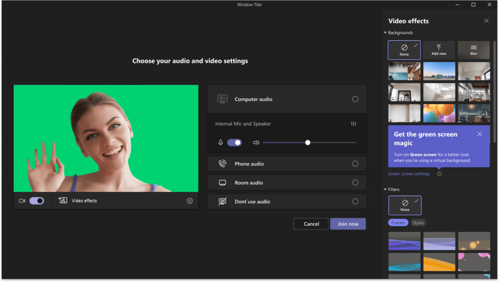 Microsoft Teams Adds New Green Screen Background Effect for Meetings
