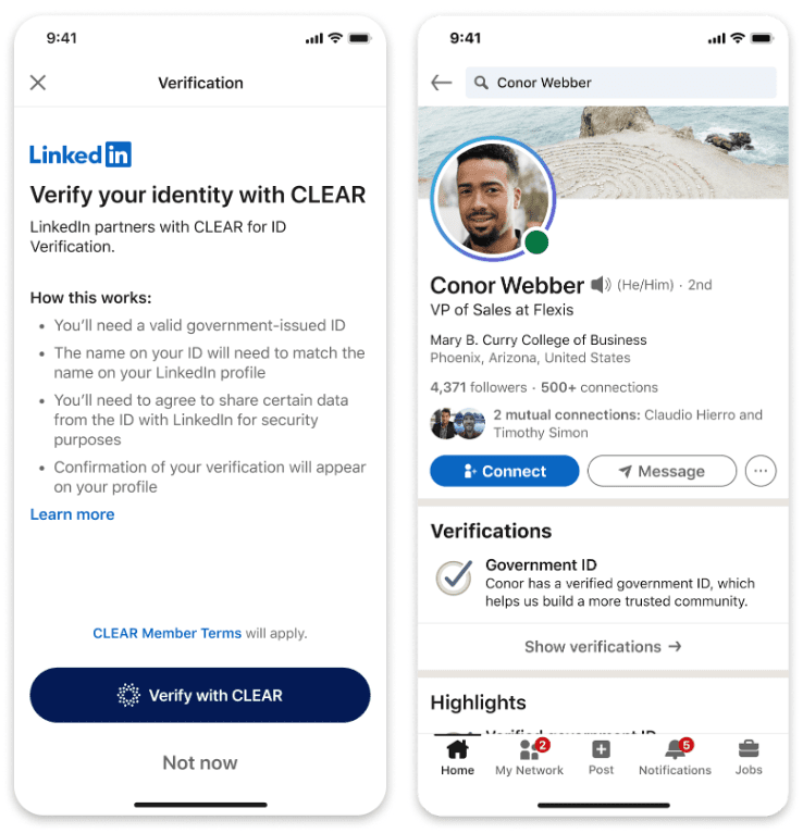 LinkedIn Gets Free Verification Features to Verify Identity and Employment
