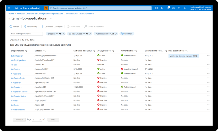 Microsoft Defender for APIs Now Available in Preview