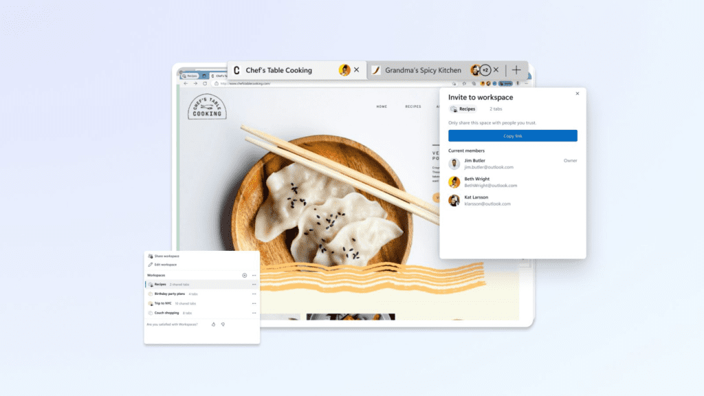 Microsoft Edge Workspaces Now Available in Preview to Streamline Collaboration