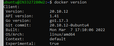 Checking our Docker version