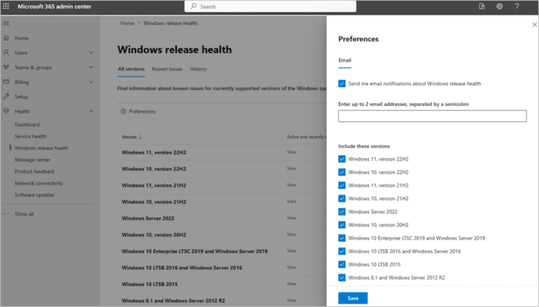 Windows Message Alert Microsoft Releases Windows Known Issue Email Alerts Feature