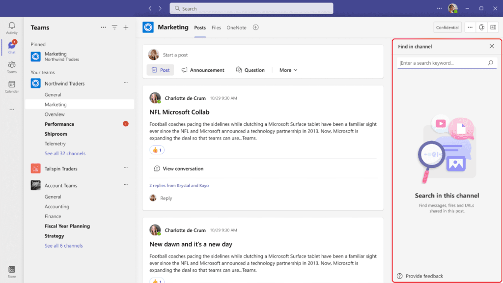 Microsoft Teams Chats and Channels to Get an Improved Search Experience
