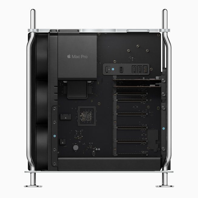 The Mac Pro features six open PCle expansion slots