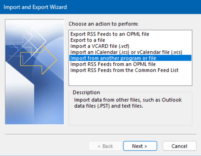 import pst files to Office 365 with Outlook