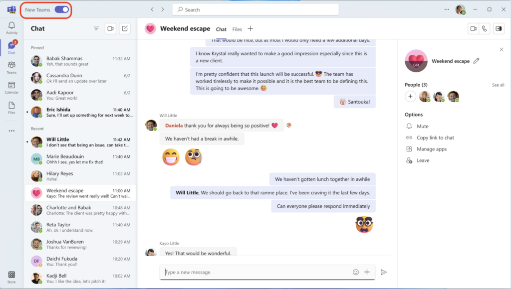 Microsoft Teams 2.0 to Become the Default Client Later This Year