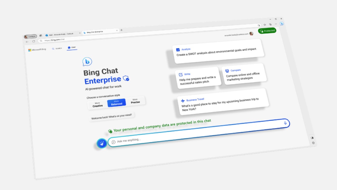 Bing Chat Enterprise hero approved