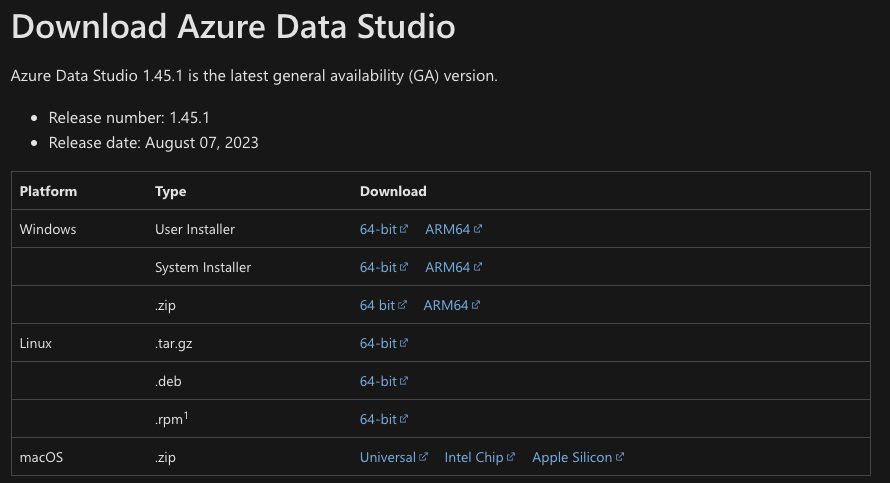 Azure Data Studio is cross-platform and free to download