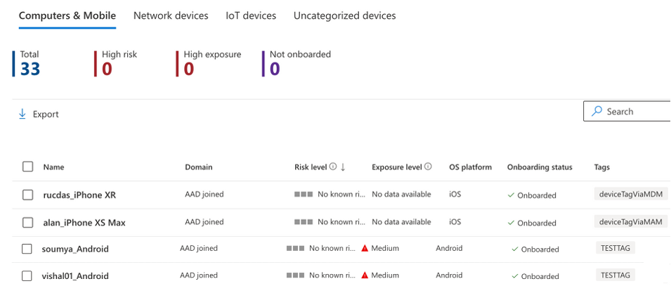 Microsoft Defender for Endpoint Gets Device Tagging Support for iOS and Android