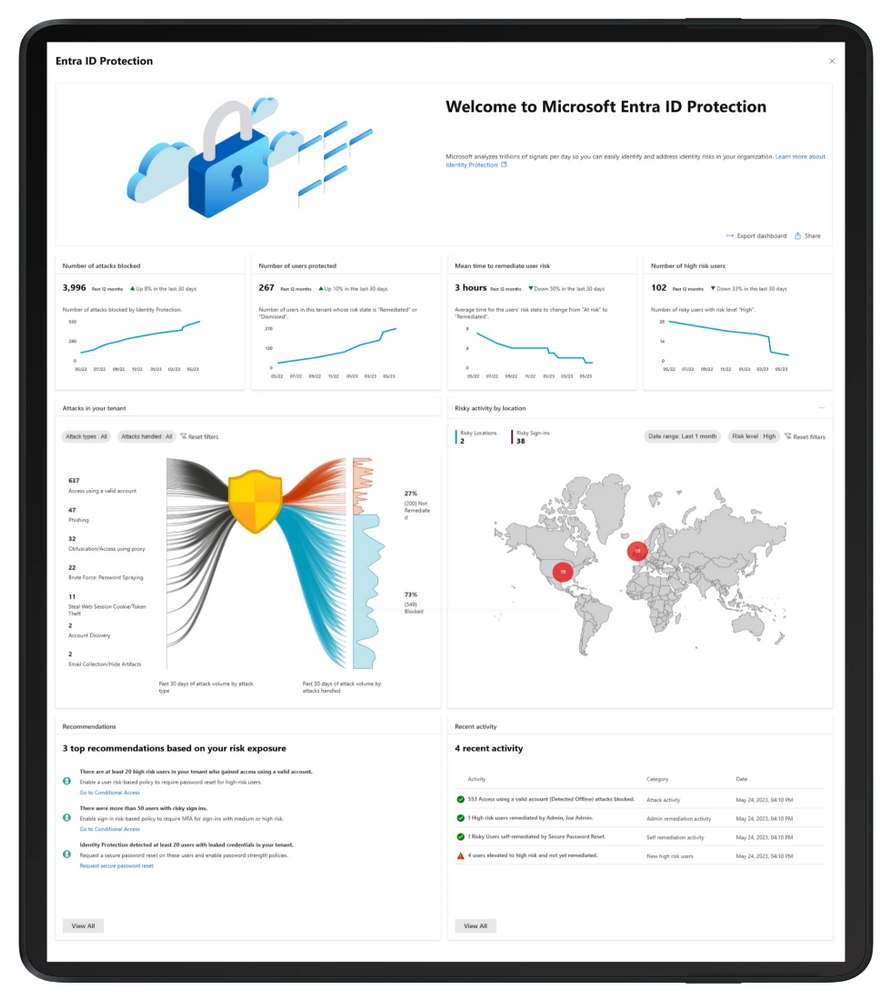 Microsoft Entra ID Protection Gets New Dashboard, Advanced Detections