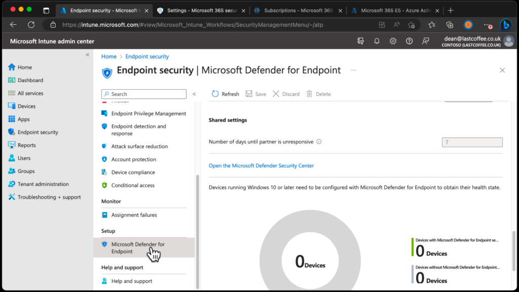 Accessing the Microsoft Defender portal