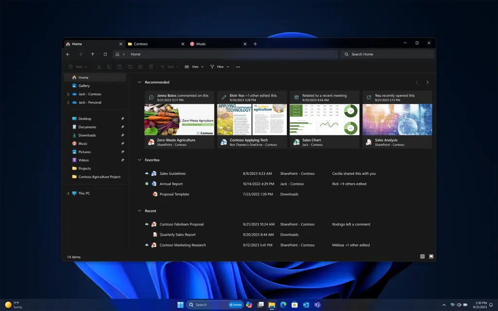 The Windows 11 Fall Update introduces a modernized File Explorer 
