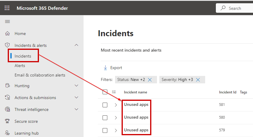 Incident overview Microsoft Sentinel reduce alerts