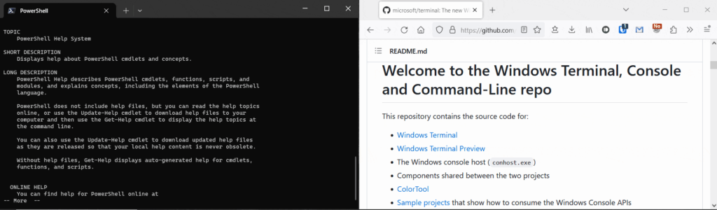 Windows Terminal Preview 1.19 Adds Broadcast Input, Web Search, Other New Features