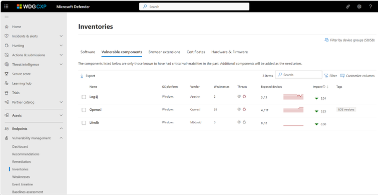 Microsoft Defender Vulnerability Management Gets New Tool to Target Vulnerable Software Components