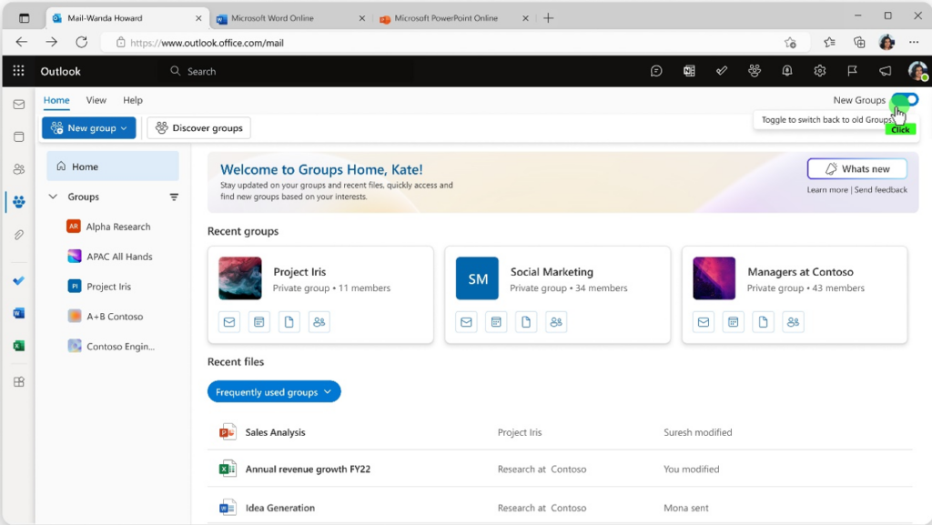 Microsoft Outlook to Introduce New Microsoft 365 Groups Experience